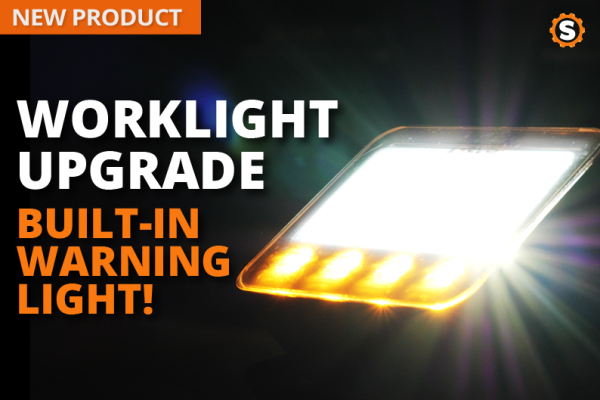 Novo produto - Farol de trabalho LED com luz de aviso incorporada